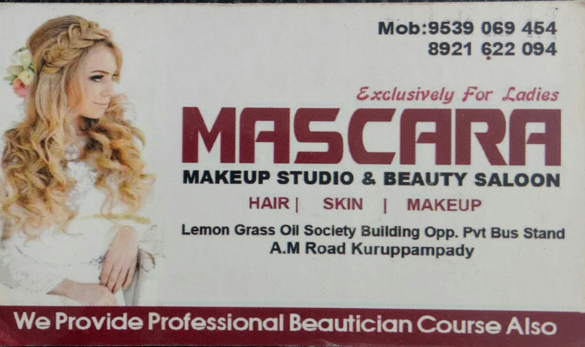 MASCARA MAKEUP STUDIO & BEAUTY SALOON, BEAUTY PARLOUR,  service in Perumbavoor, Ernakulam