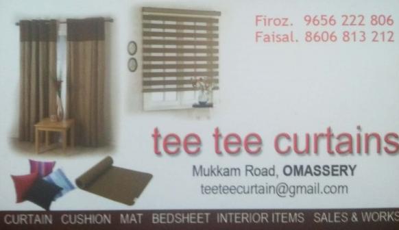 tee tee curtains, CURTAINS,  service in Omassery, Kozhikode