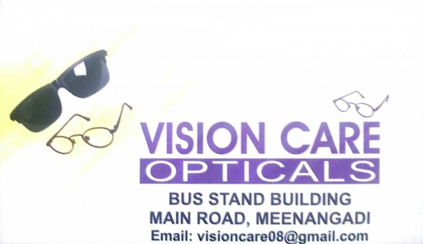 VISION CARE, OPTICAL SHOP,  service in Meenagadi, Wayanad